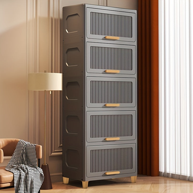 SleekStorage - Waterproof Flip-Top Storage Cabinet for the Home