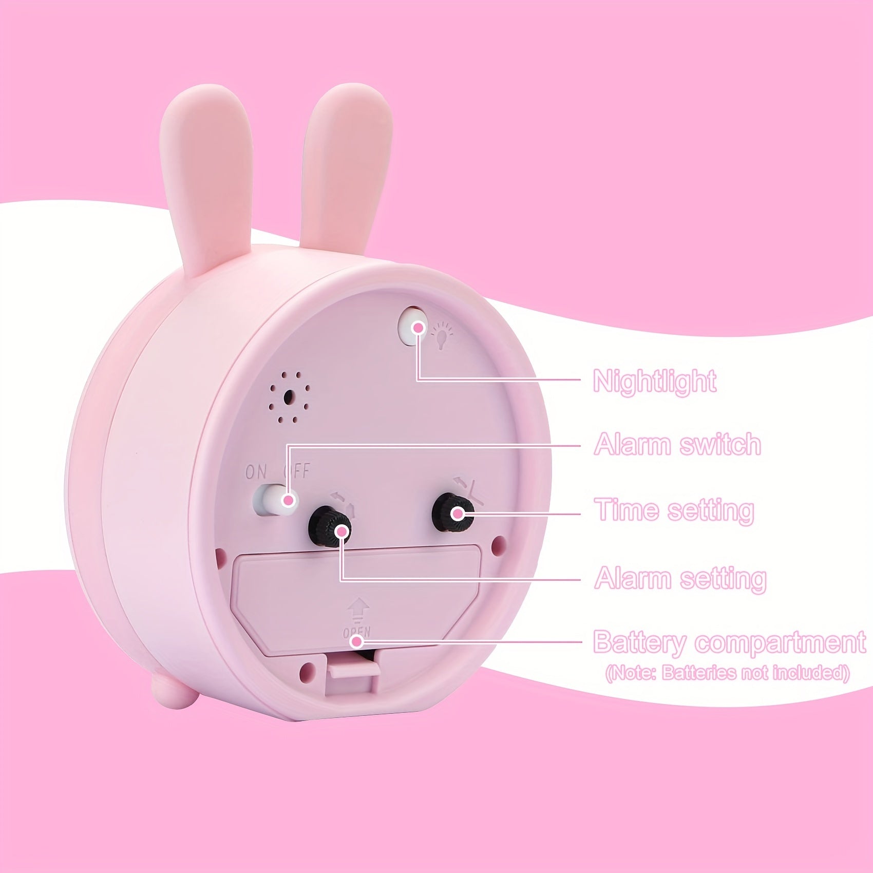 SilenTime Alarm Clock - Stylish Night Light with Silence