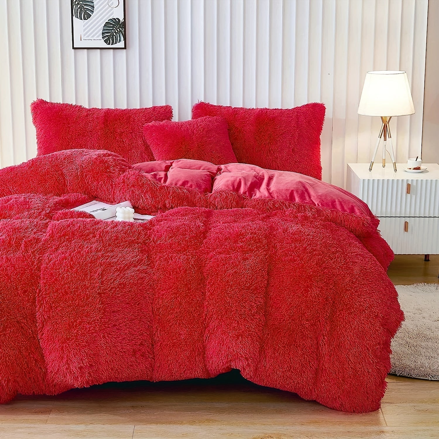 Ultra Plush Plush Bedding Set with Zipper - Luxury &amp; Comfort