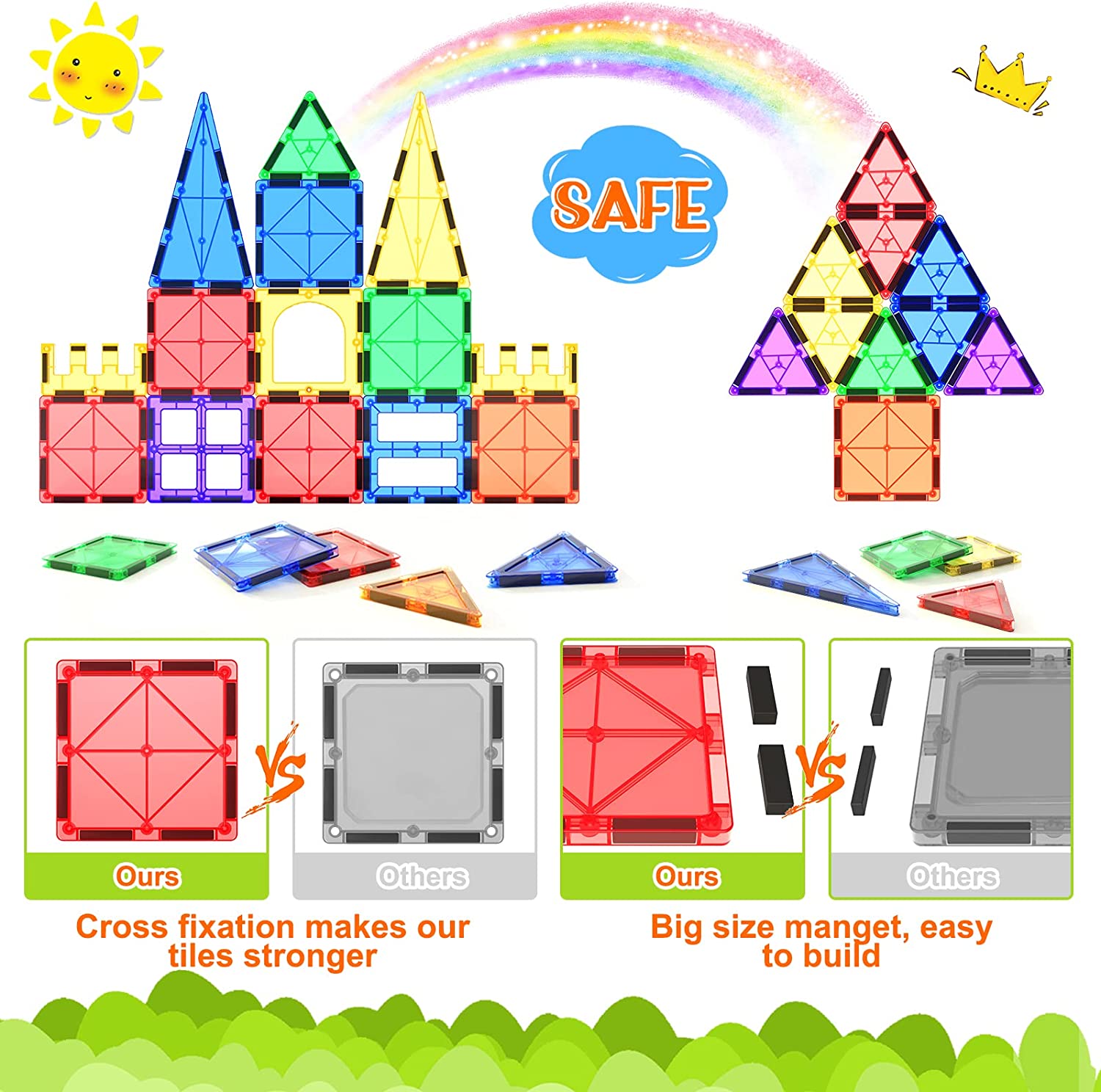 Montessori Magnetic Tiles - Discover Infinite Building Joy