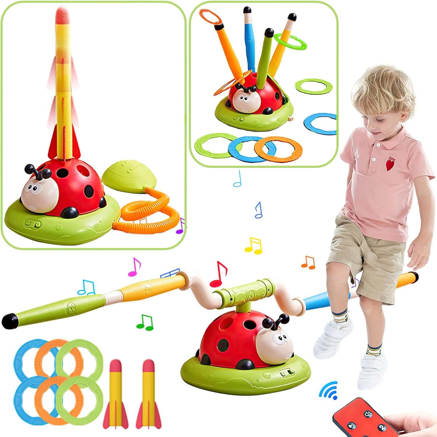 3-in-1 Ring Toss and Rocket Game - An Exploration of Adventure