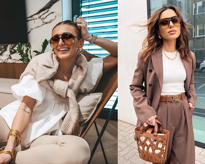 AviatorLux - Retro Oversized Sunglasses for Style