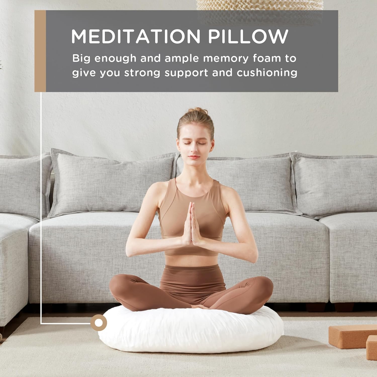 ZenCircle – Large Round Memory Foam Pillow
