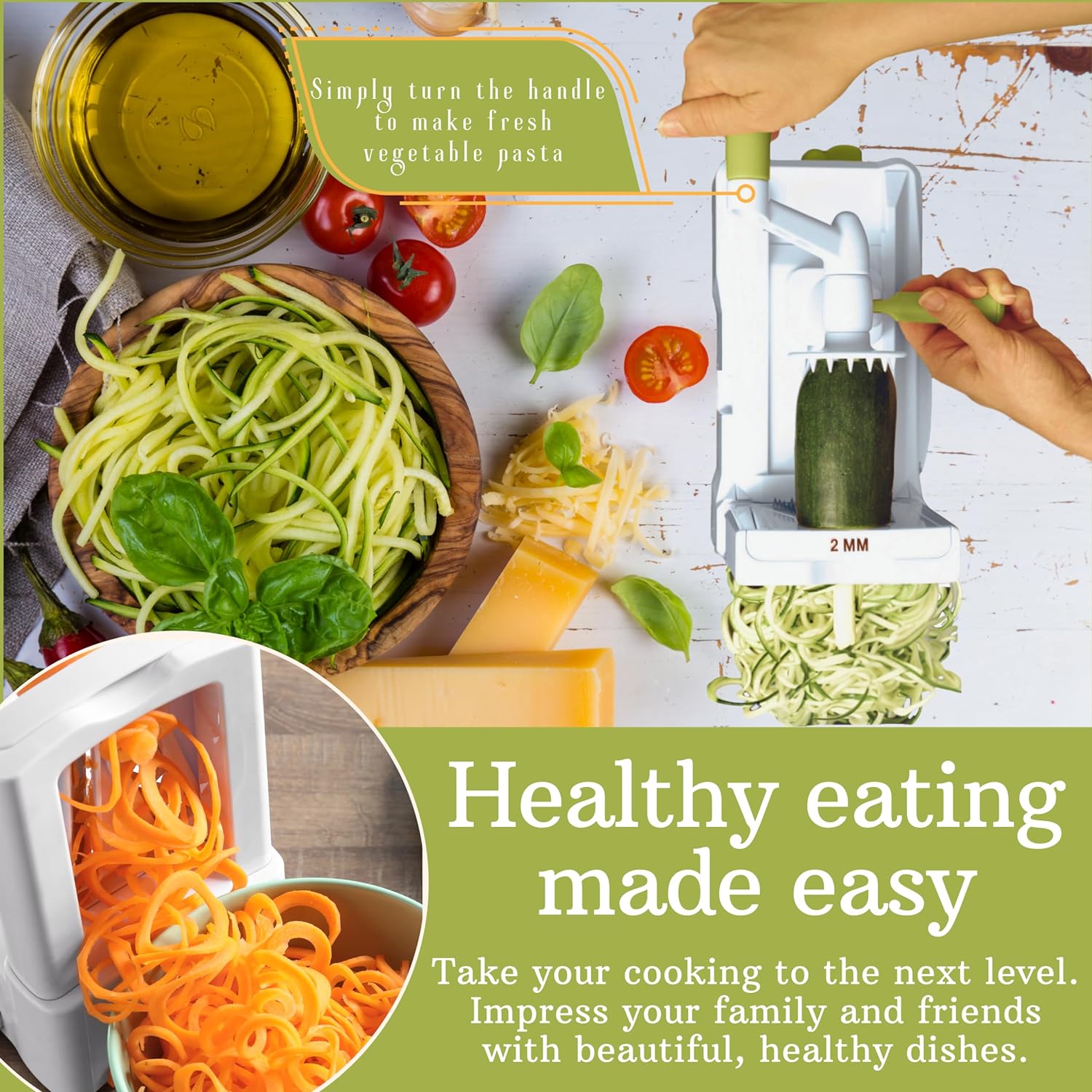 SpiralSlice – 5-piece Robust Vegetable Cutter