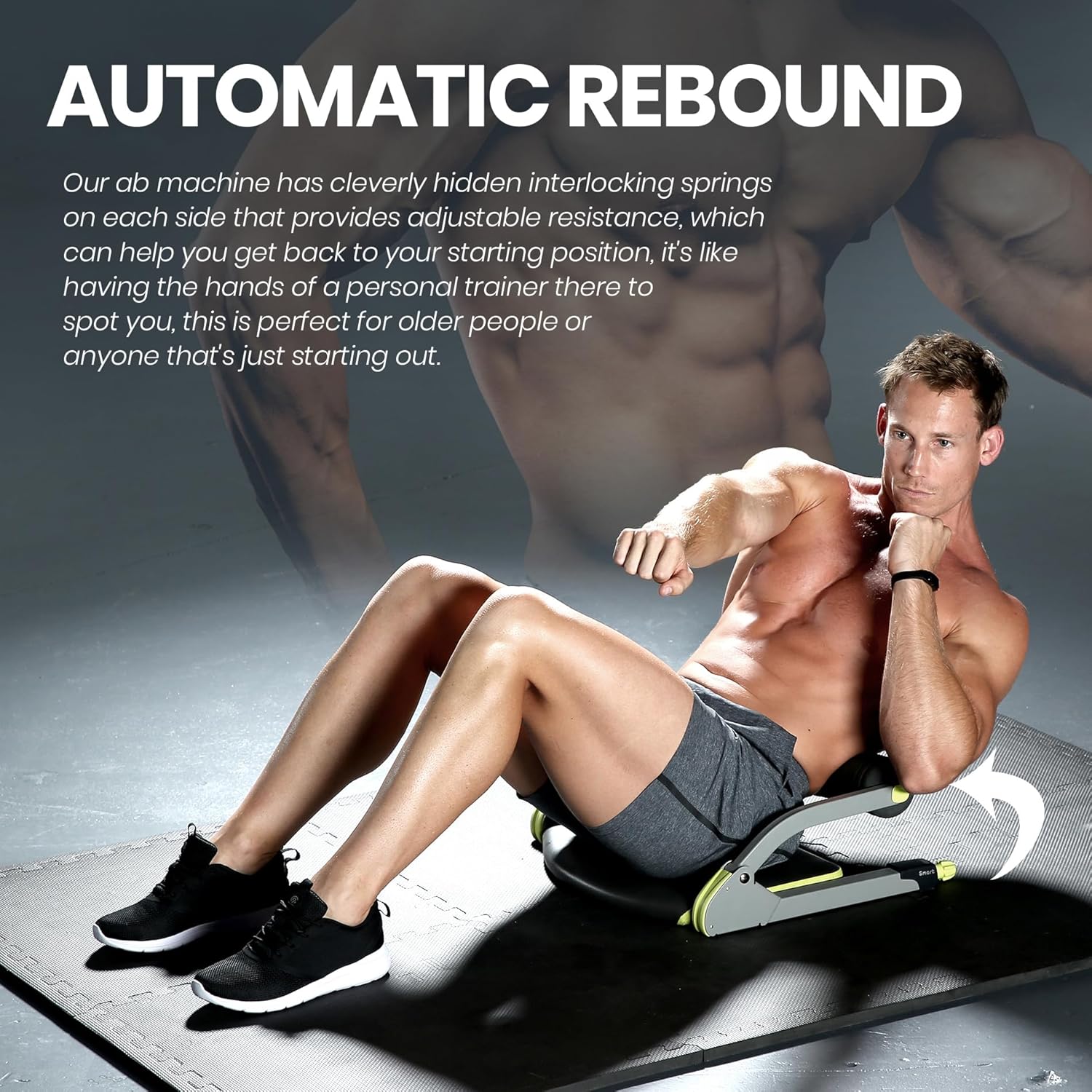 CoreMax - Compact Ab Crunch Trainer for Home