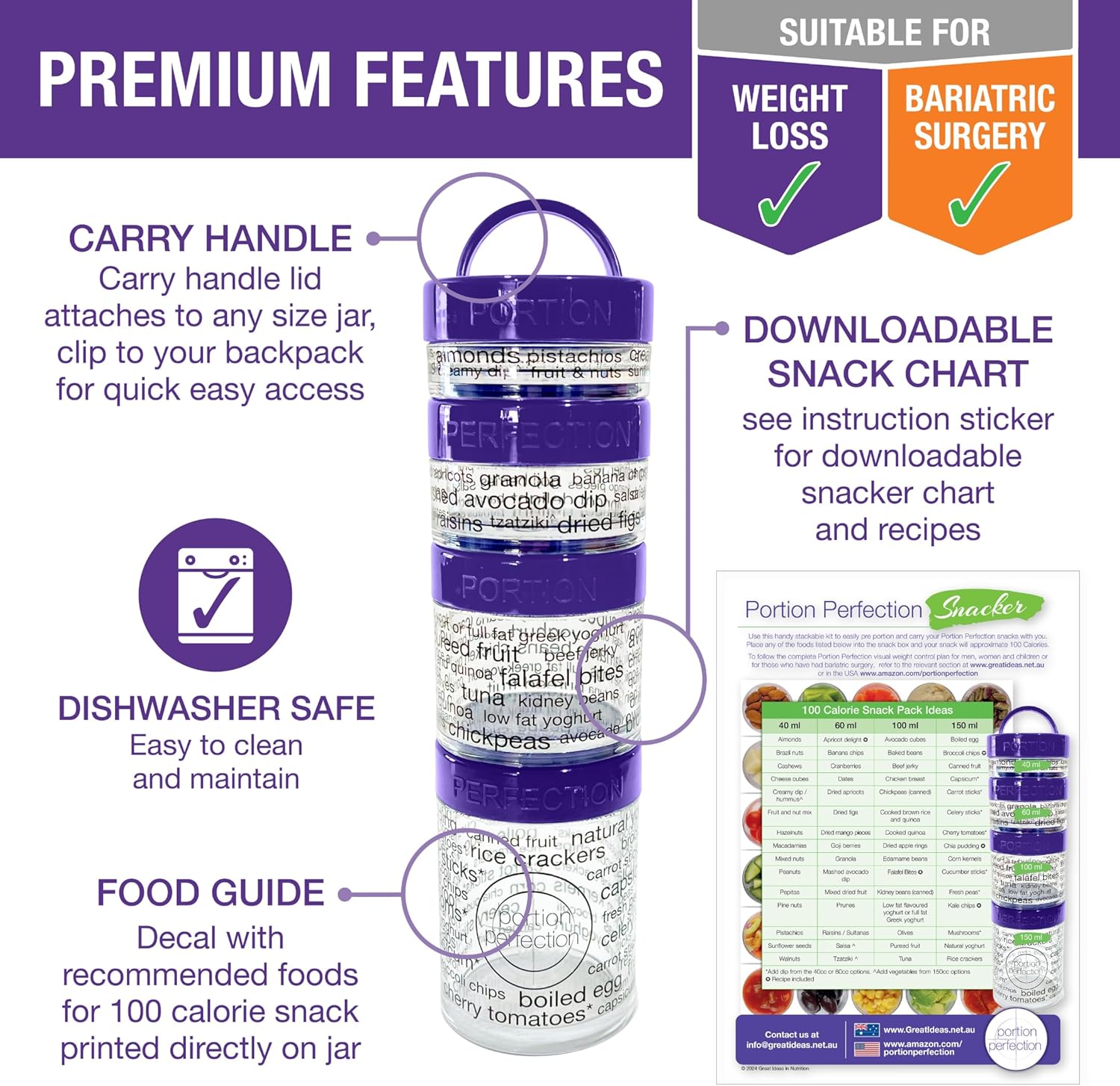 PortieMaster - Stackable Control Containers for Snacks