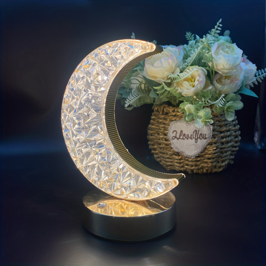 CrystalGlow Lamp - Dimmable Table Lamp with Touch