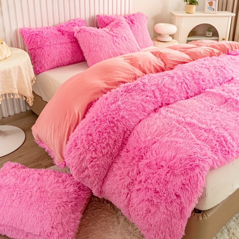 Ultra Plush Plush Bedding Set with Zipper - Luxury &amp; Comfort