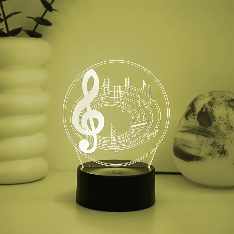MelodyGlow Lamp - USB Desk Lamp with Music Symbols