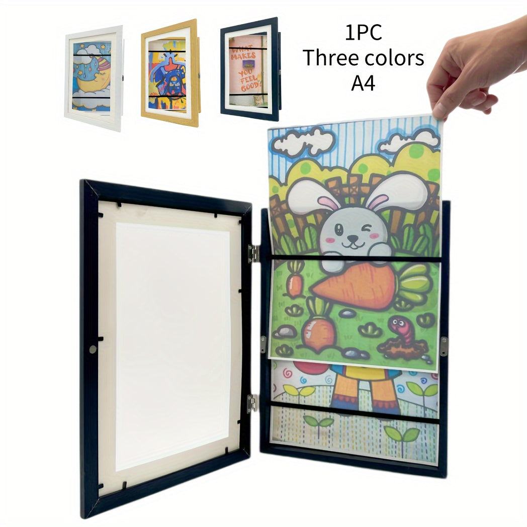 KidArtFrame – Cartoon Kinder Photo Frame with Wooden Frame