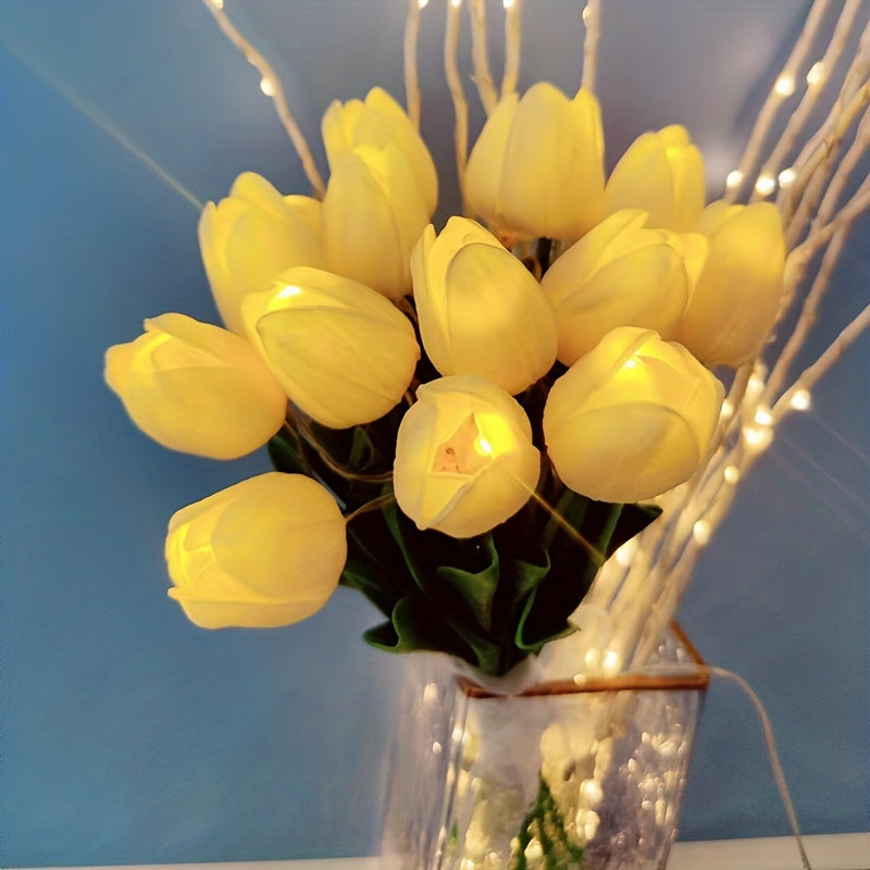 LumiBloom – 10x Tulip LED Table Lamps Bouquet