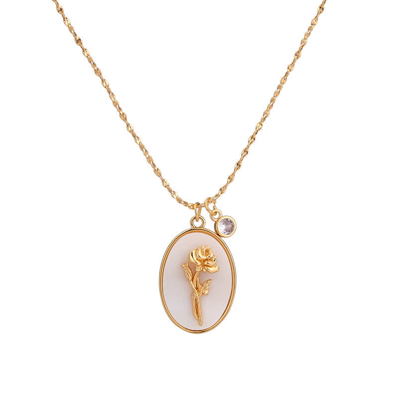Aurora Birthstone and Birth Flower Necklace – A Personal Jewelry for My Loved Ones