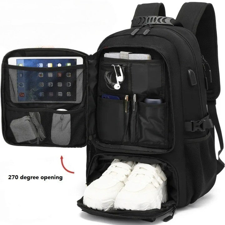 TechTrek Pro Backpack - Backpack with convenient USB charging port