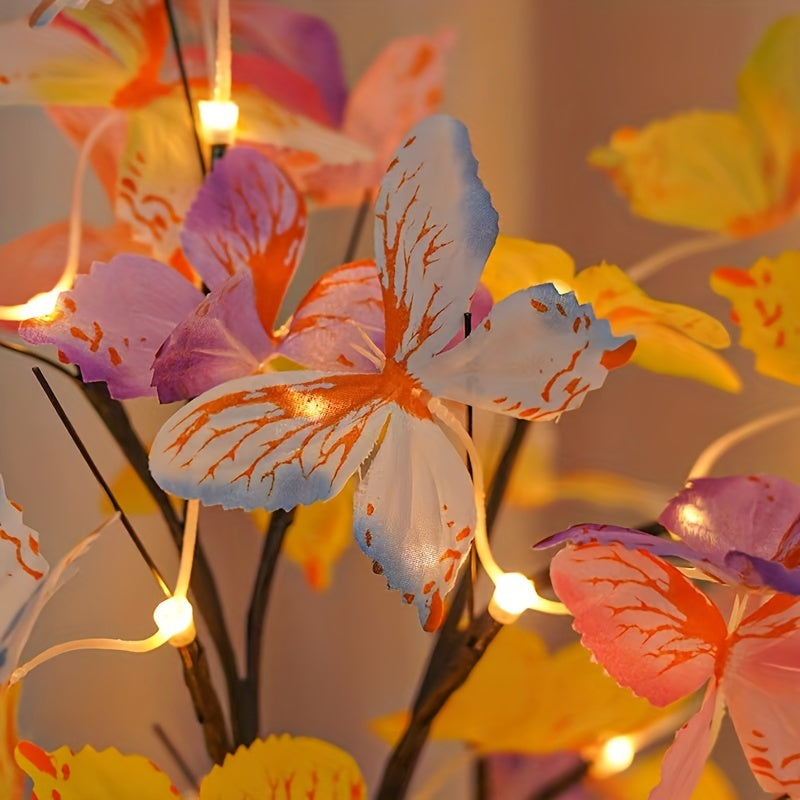 GlowBirch - Stylish LED lamp with birch butterfly design
