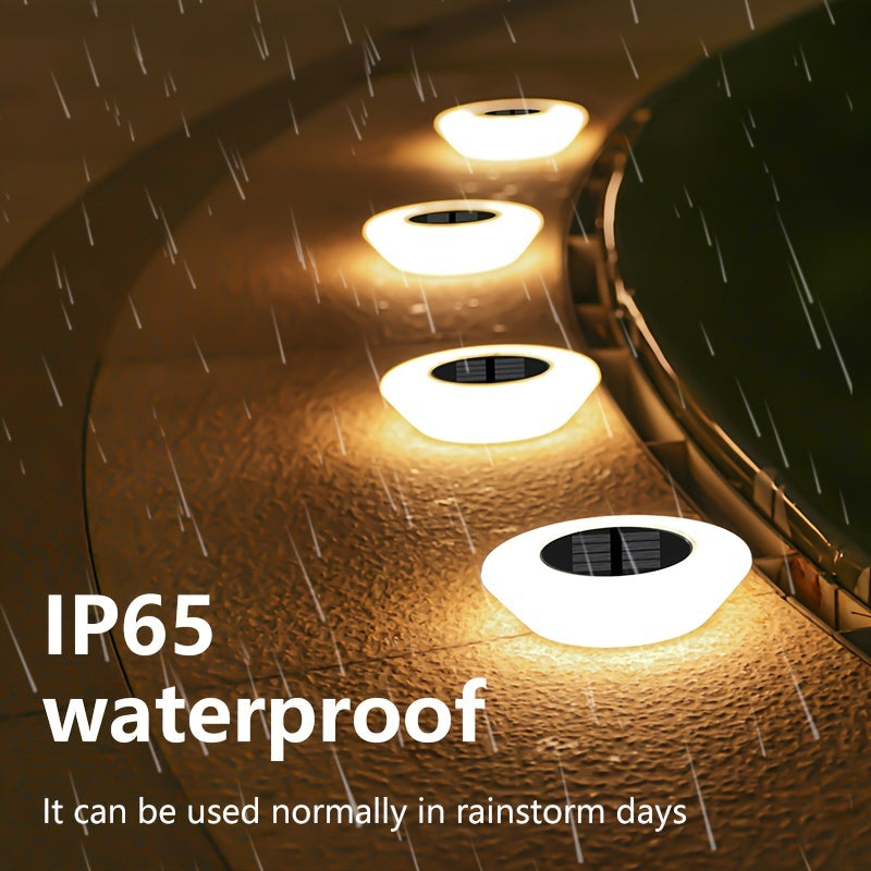 SolarLuxe – Set of 4 Waterproof Garden Lights