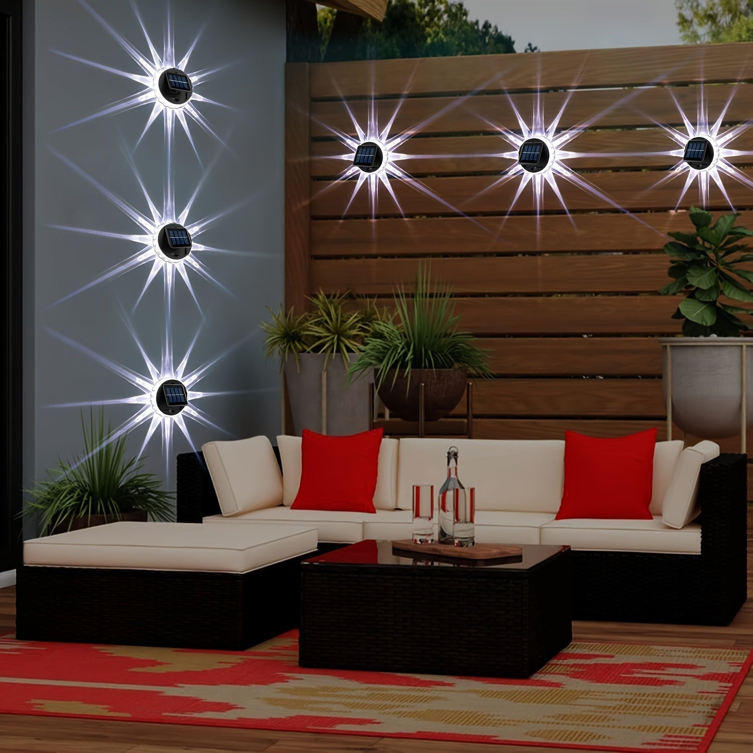 SolarGlow Lights – Set of 4 Solar LED Lights for Outdoor Use