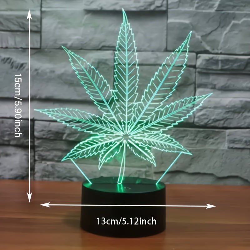 HempGlow - 3D Acrylic Table Lamp Night Light