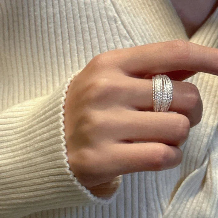 Elegant Adjustable Layer Ring - Isolde