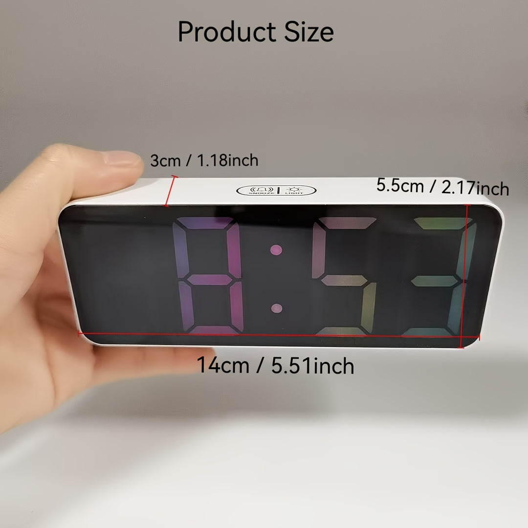 TimeGlow – Elegant LED Alarm Clock with Dimming Function