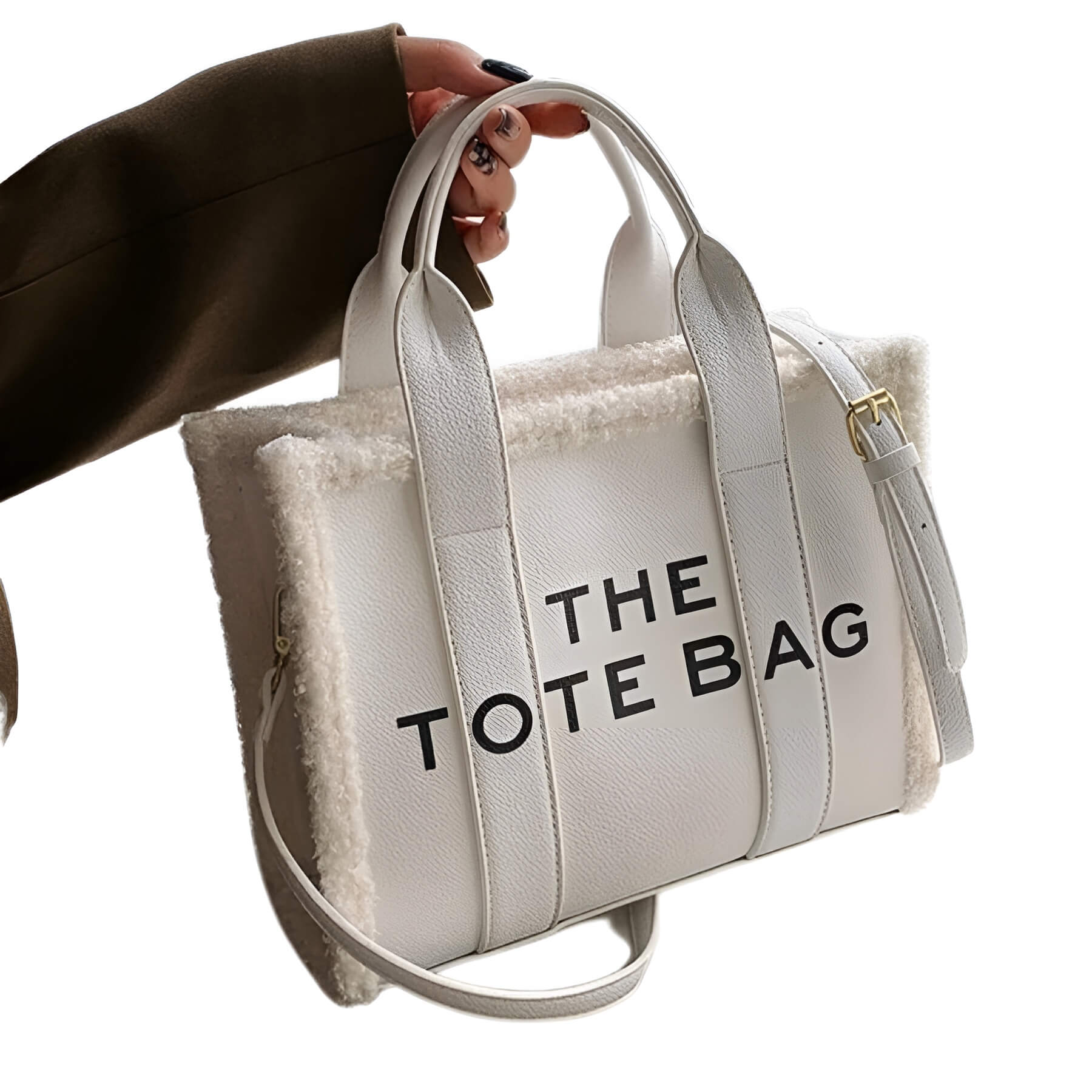 LuxVibe Bag - PU Leather Bag with Faux Fur