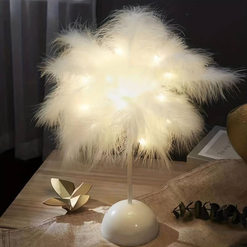 Featherlight™ - Wireless Desk Lamp with Feathers
