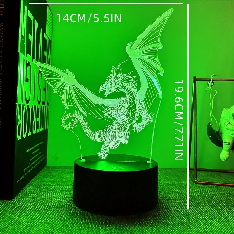 DinoGlow Lamp – 3D Night Lamp with RGB Light