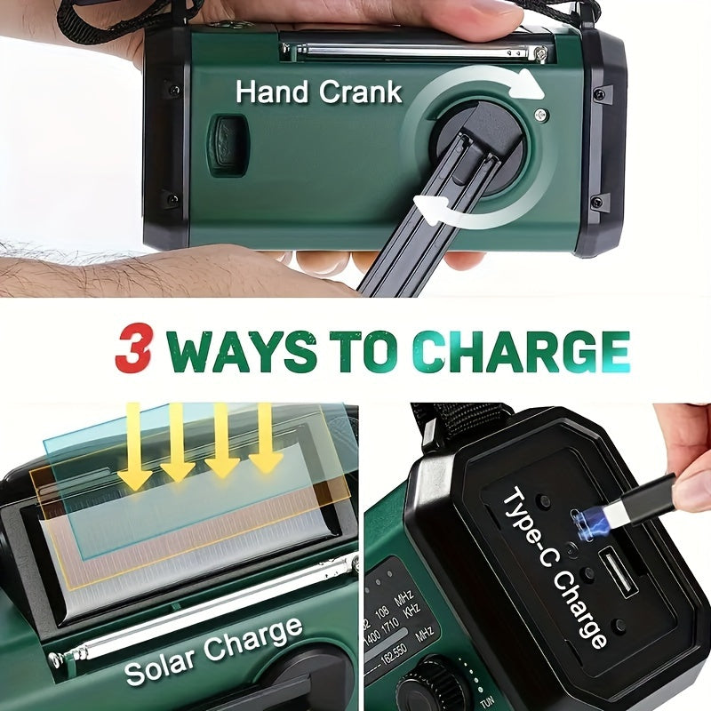 SurvivorPower - Durable Emergency Radio with Multiple Functions