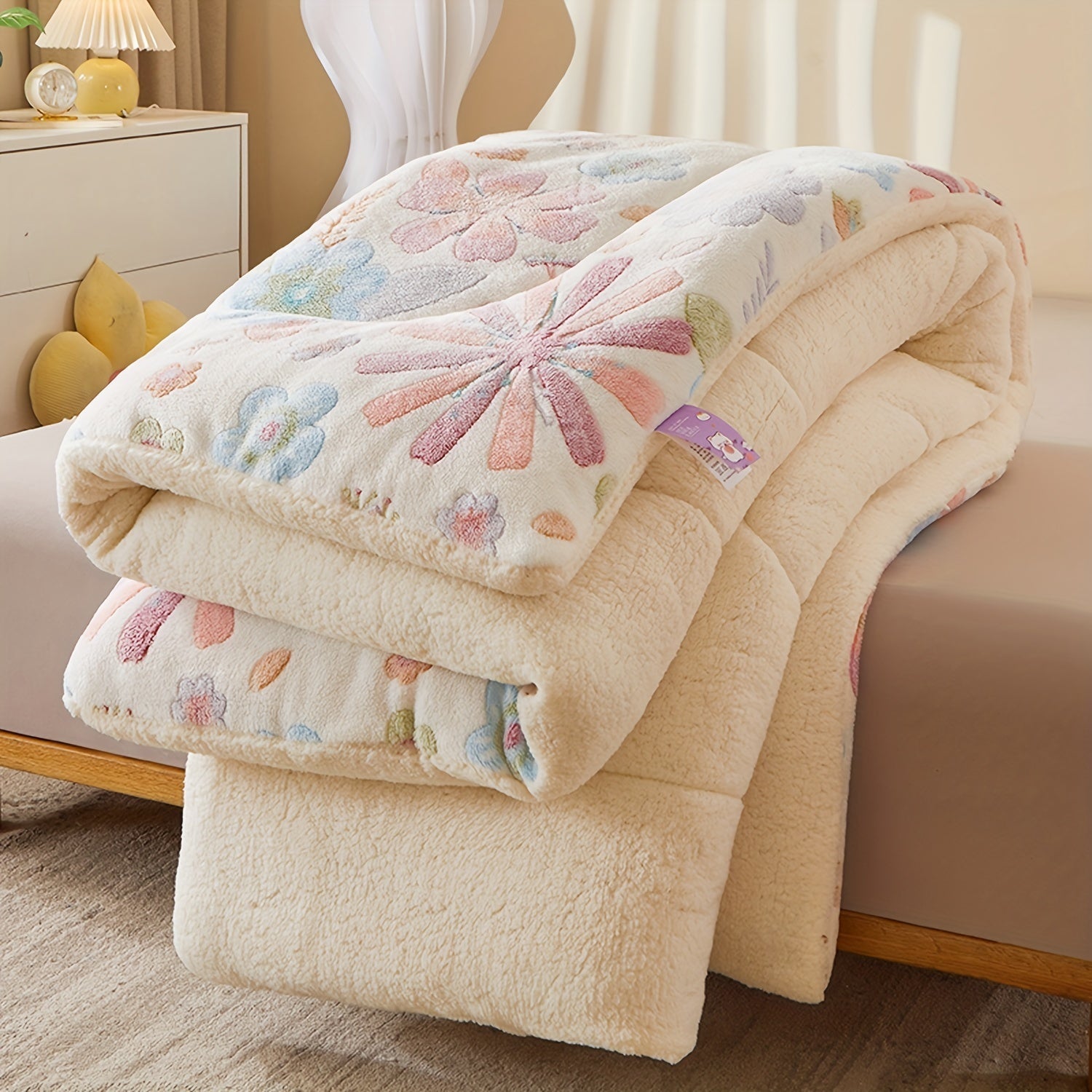 FloralDream – Soft Fleece Winter Blanket