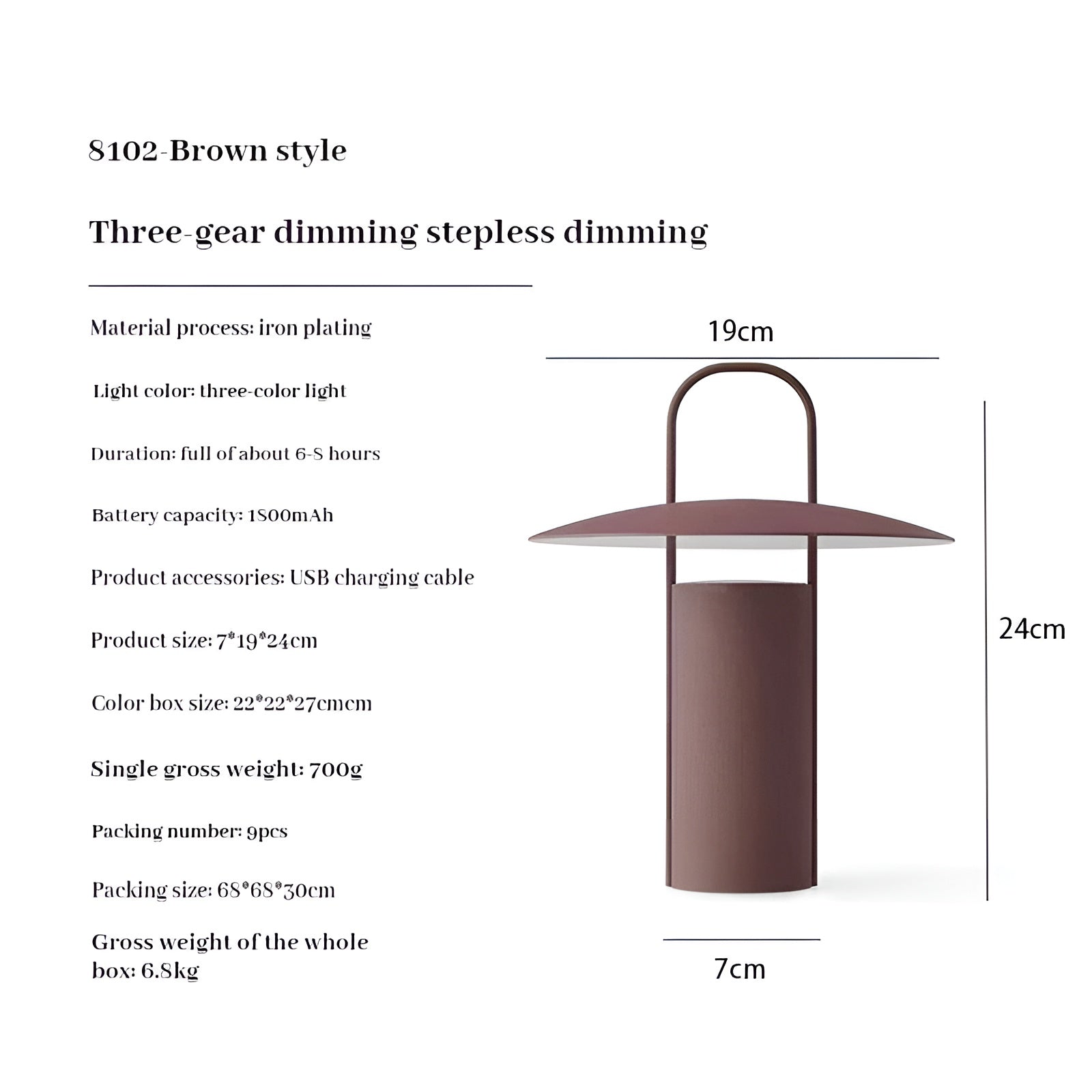 GlowLight Garden Light – Magical LED Table Lamp for Outdoor Use, Water Resistant &amp; Rechargeable