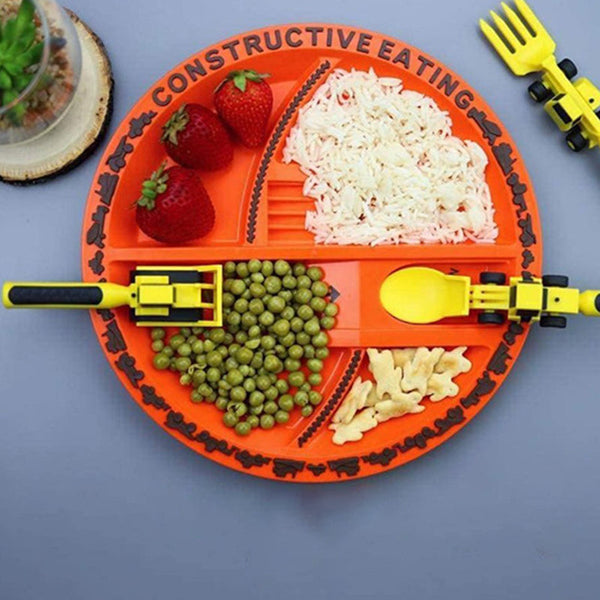 ConstructoFork - Large Children's Cutlery Set for Construction