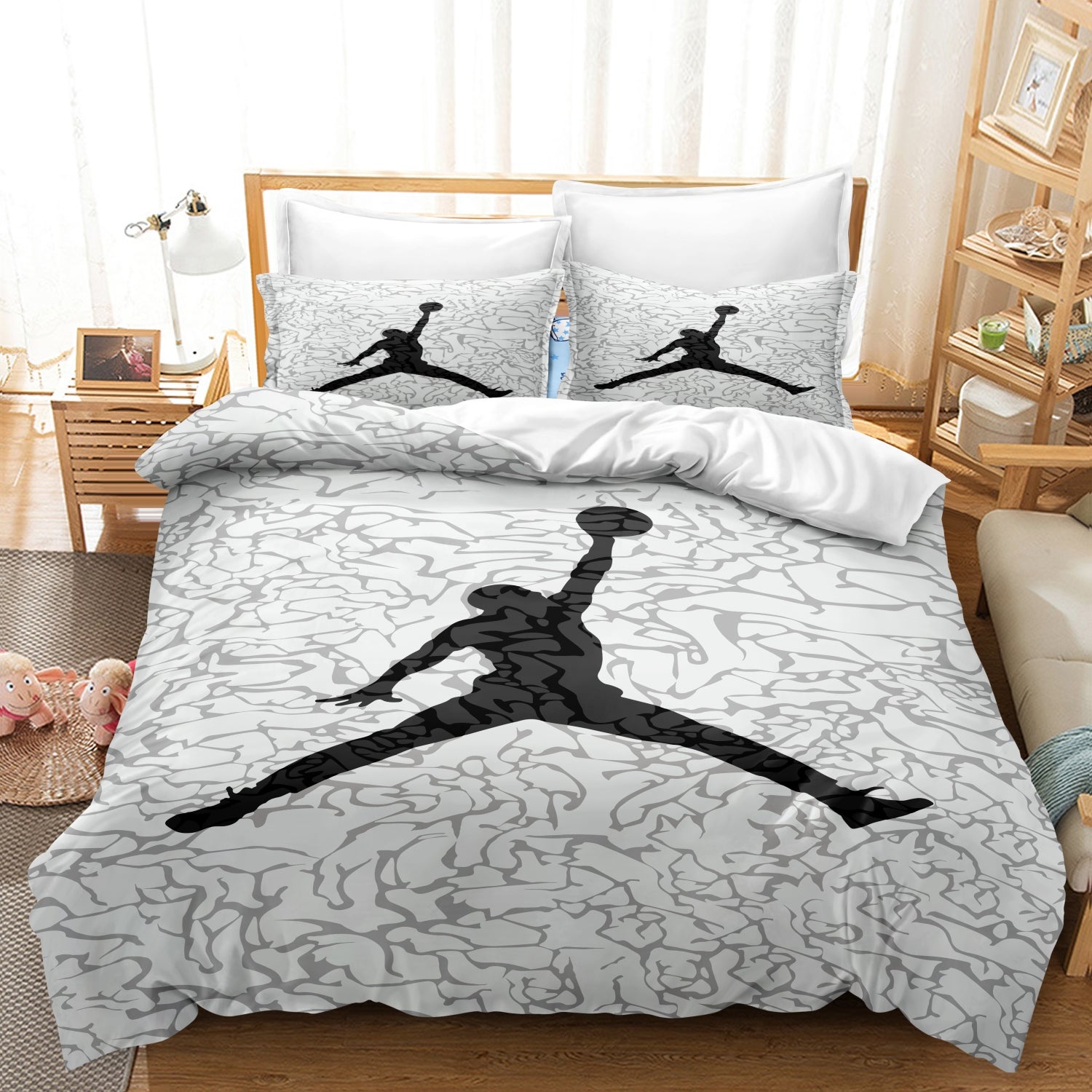 Sporty Luxury Basketball Bedding Set - Ultimate Sleeping Comfort