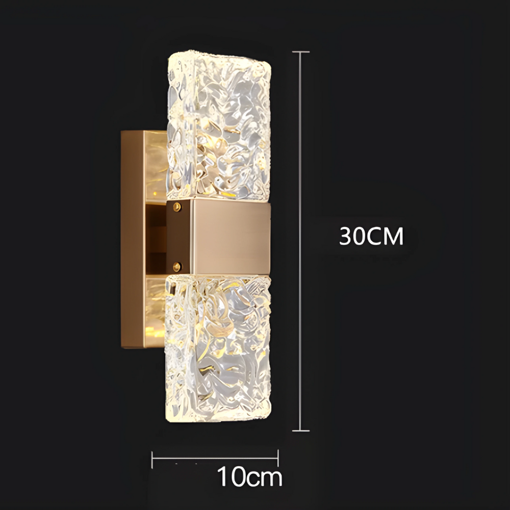AuraCrystal – Luxe LED Crystal Wall Lamp