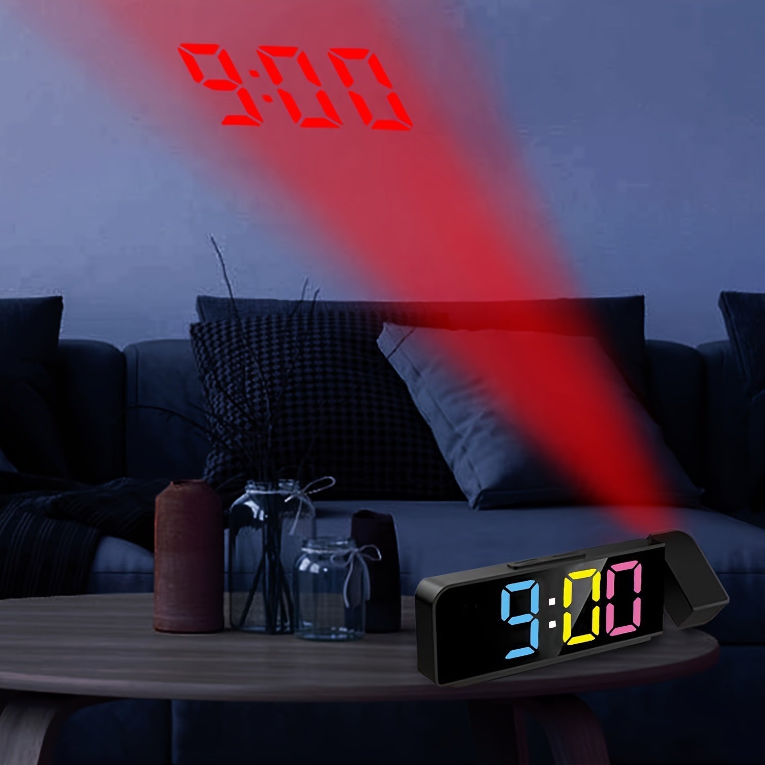 TimeView – Modern Digital Wall Clock with Projector