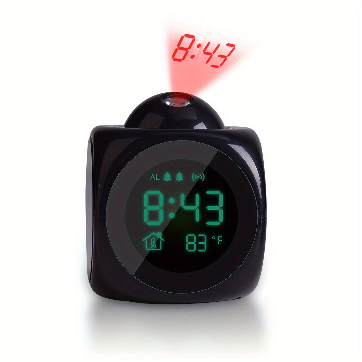 TimeCast Clock - Modern LCD Projector Alarm Clock