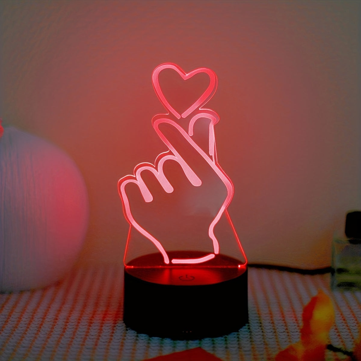 IllumiHeart - Colorful LED night light with touch control