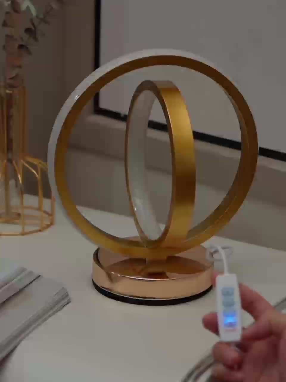 LumiSunset – Stylish USB Table Lamp with Dimmer