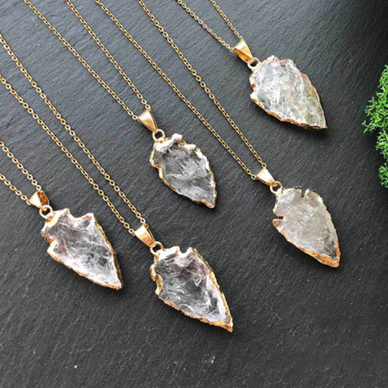 Beautiful Aeliana Natural Coral Crystal Lace Necklace