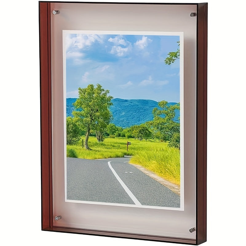 Acrylic Frame – Modern Vertical Photo Frame for Table and Wall