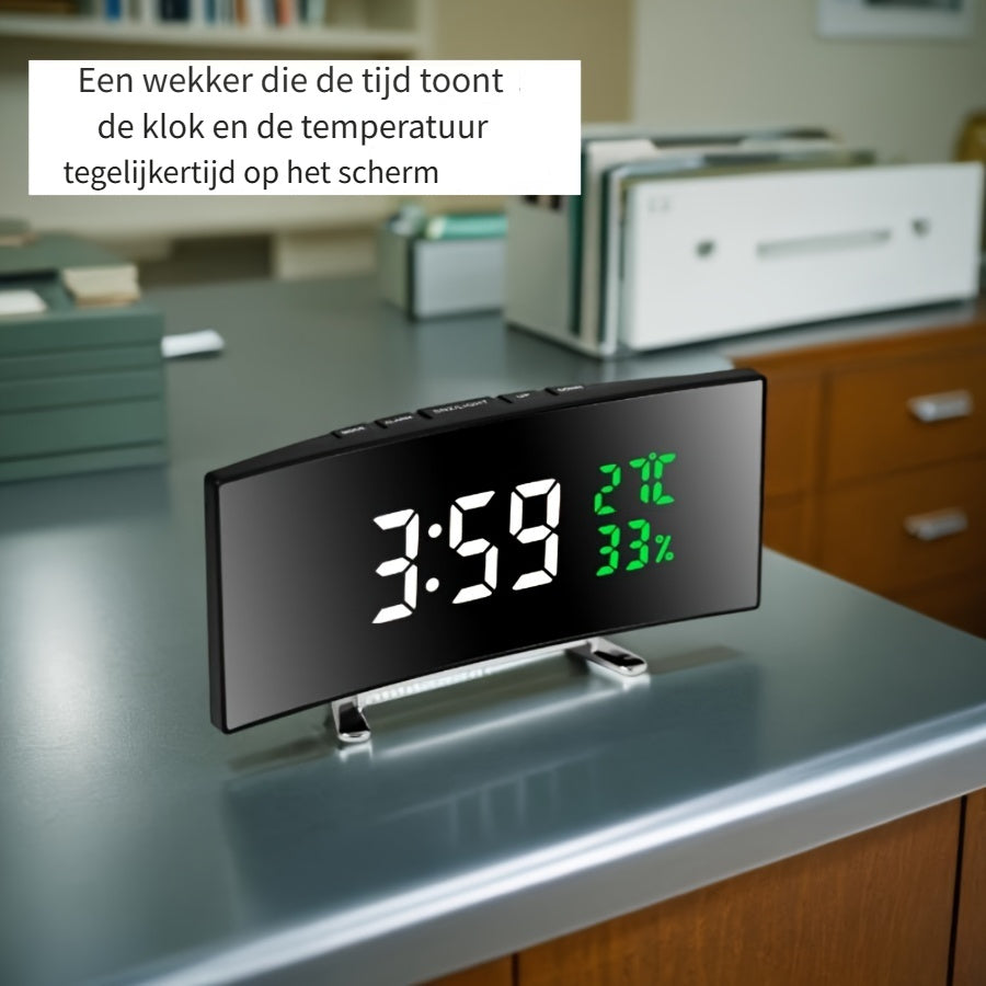 SmartClock - Slim LED Alarm Clock with USB Function
