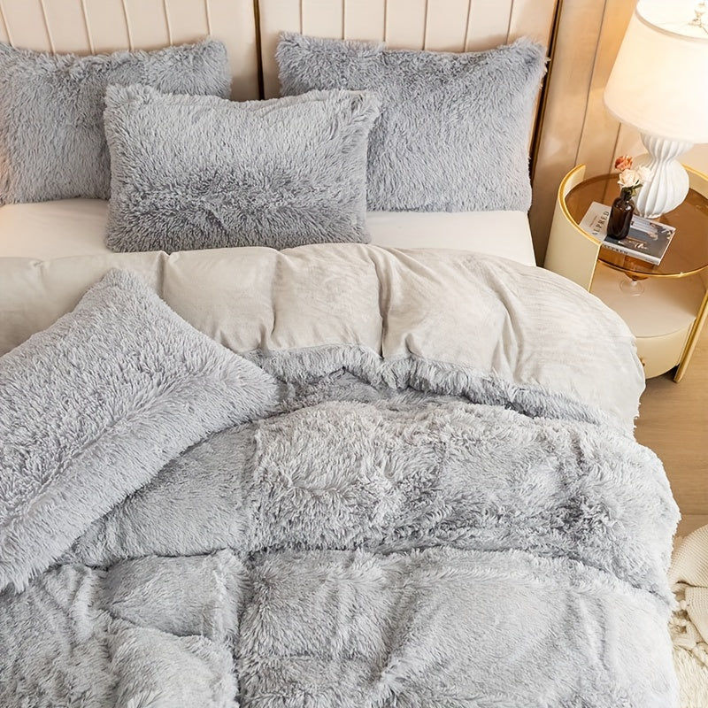 Ultra Plush Plush Bedding Set with Zipper - Luxury &amp; Comfort