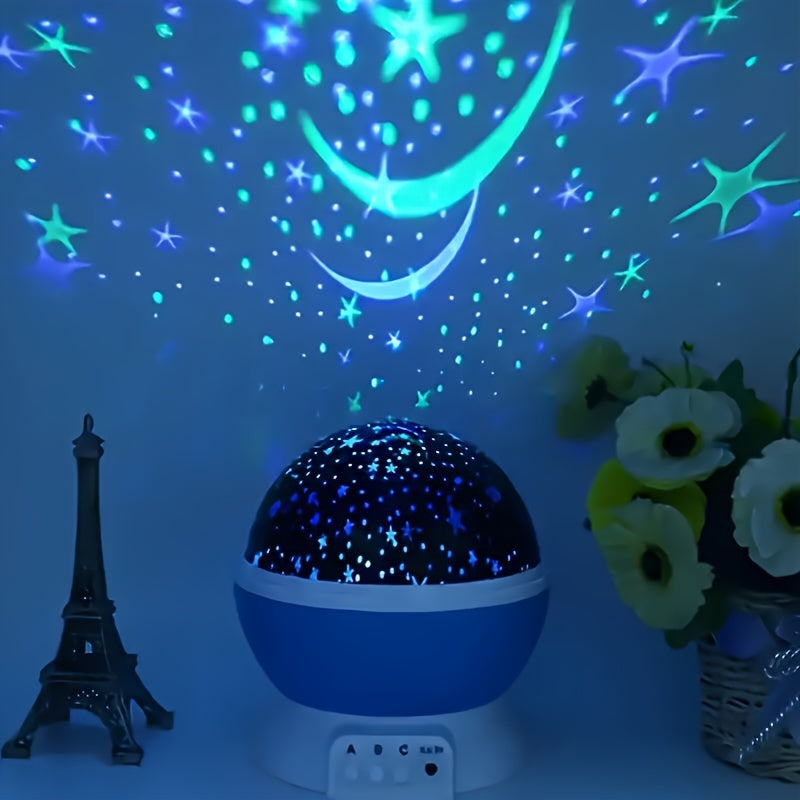 StarryDream Projector – Colorful Starlight with 360° Rotation