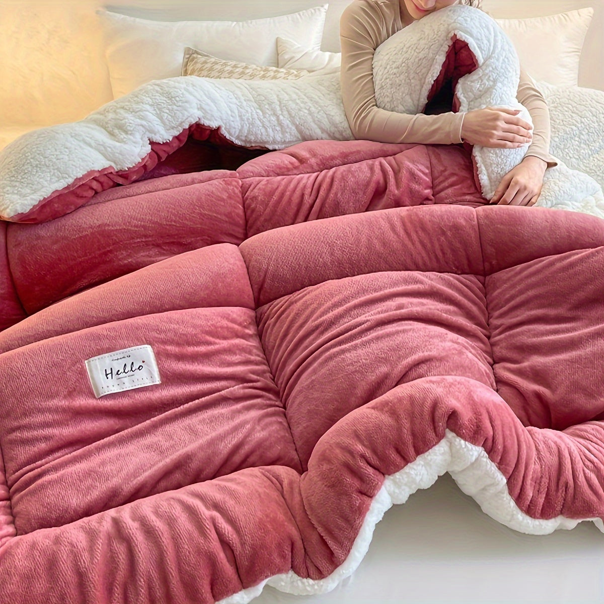 Stylish Cabin Sherpa Fleece Blanket – Ultimate Comfort &amp; Warmth