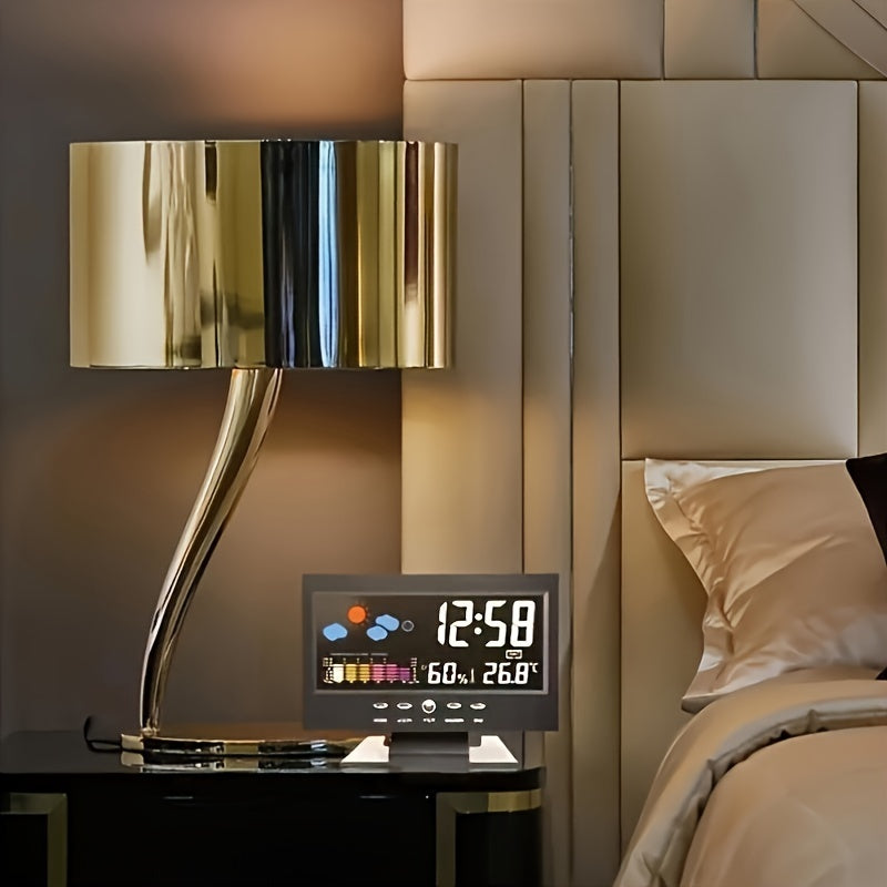 SilentTime Clock – Stylish Digital Resistance and Climate Monitor