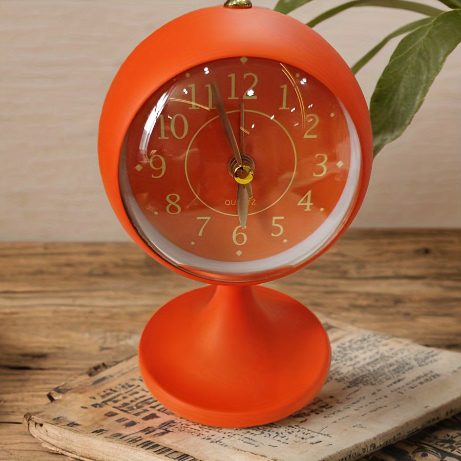 CartoonGlow Clock - Luxury LED Alarm Clock with Gold Accents
