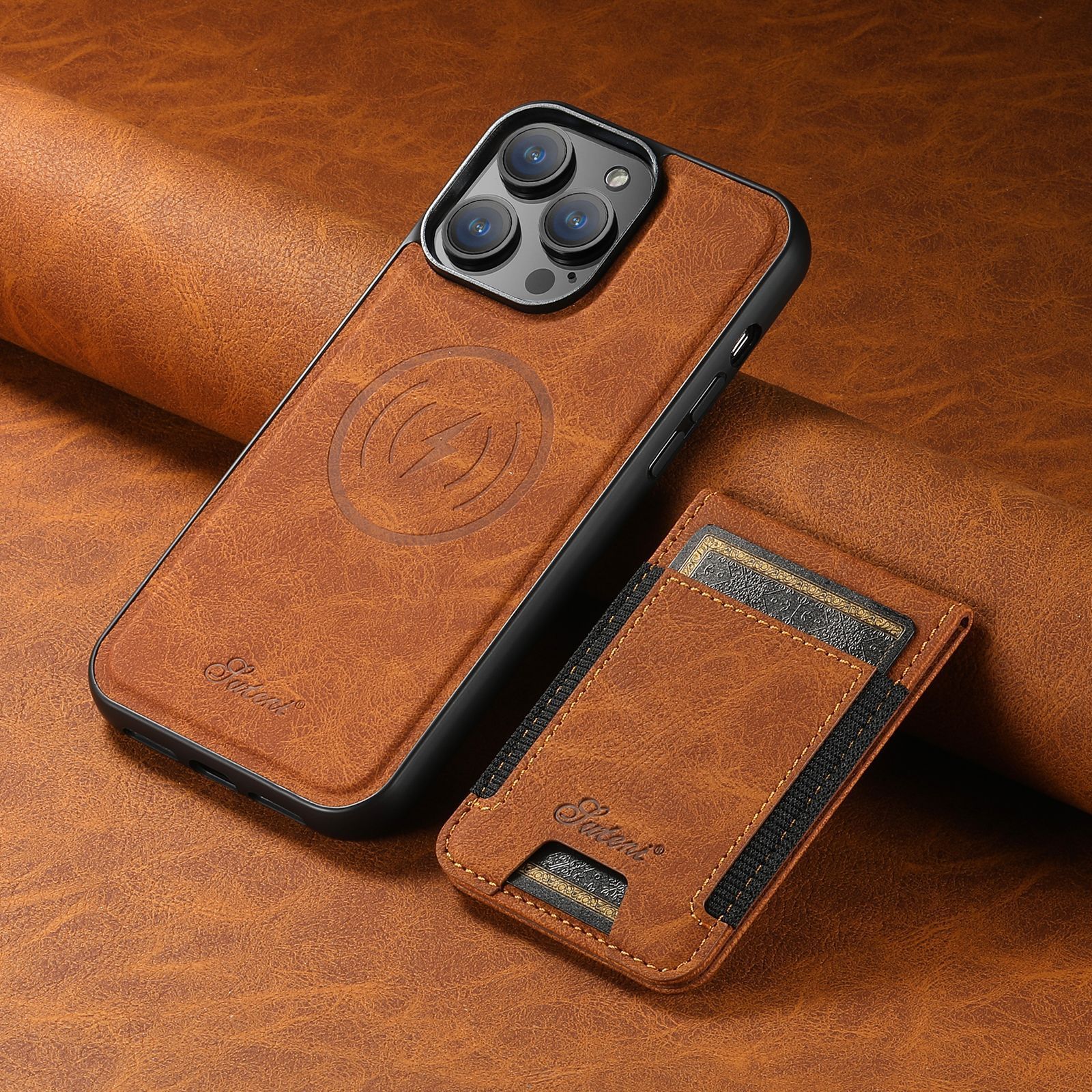 LuxLeather Case - Elegant Leather Phone Case with MagSafe