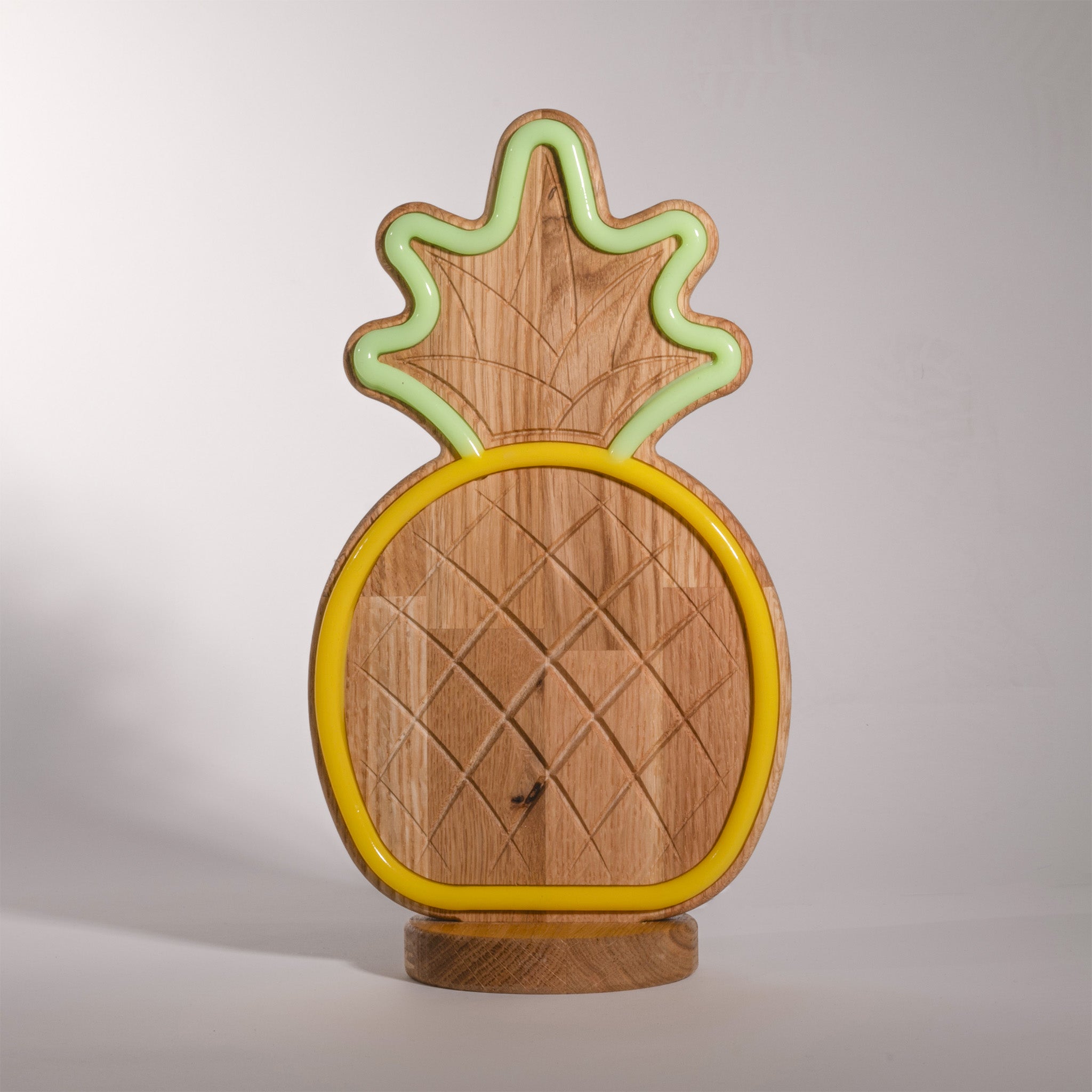 WoodGlow - Tropical Neon Light with Remote Control