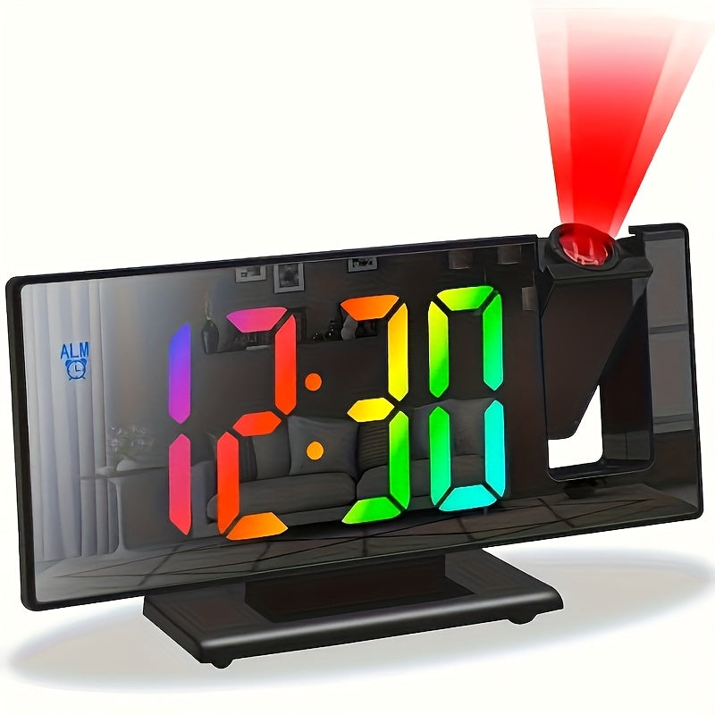 TimeView Clock – Modern Mirror LED Projector