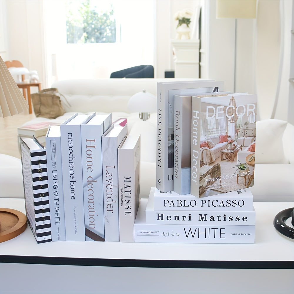 CityCharm - Stylish Decorative Fake Books Set