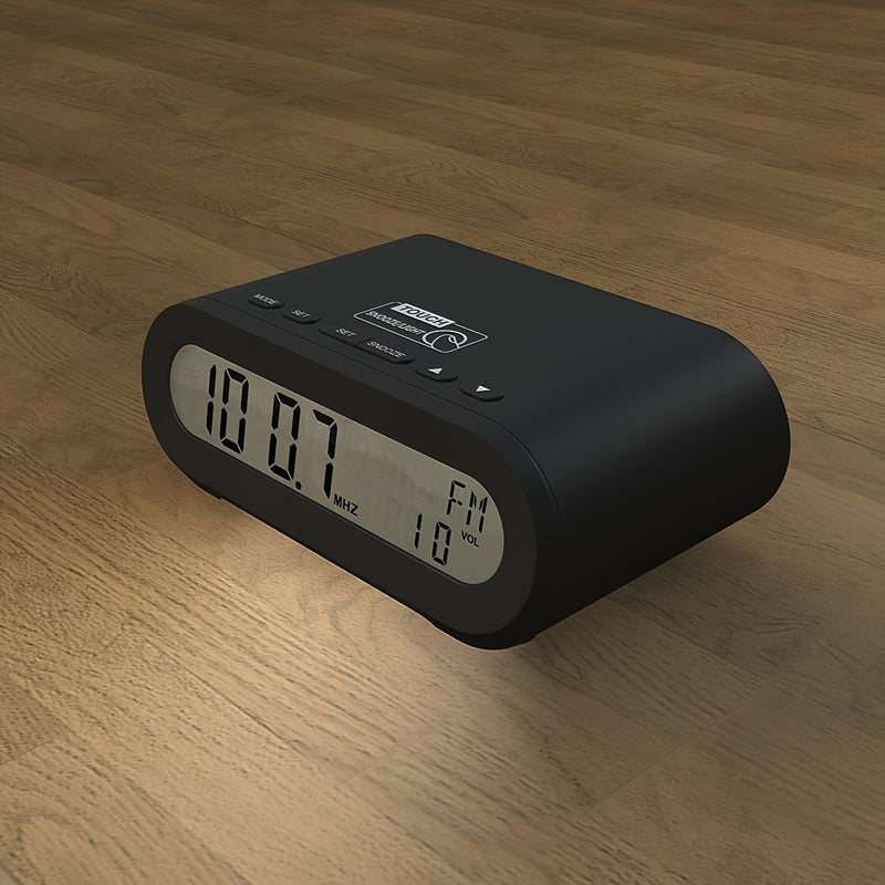 TimeGlow Väckarklocka – LED Digital Radio med Snooze
