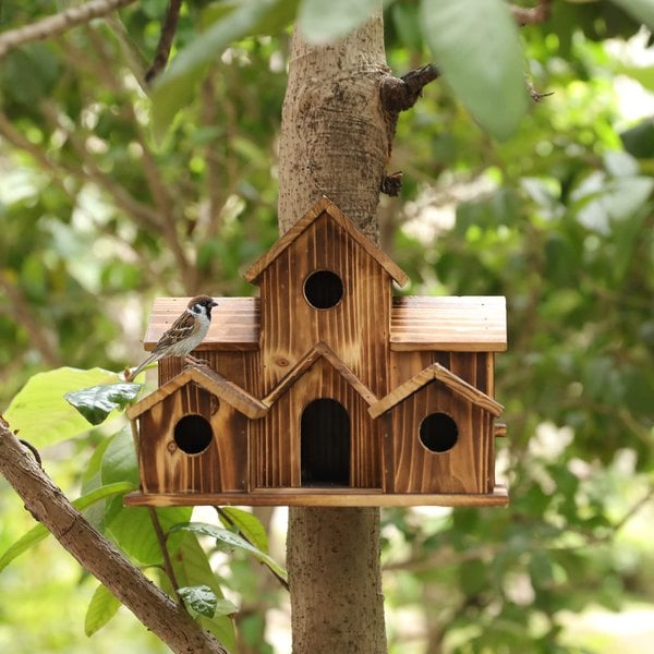 NatureNest – Stylish Handmade Wooden Birdhouse